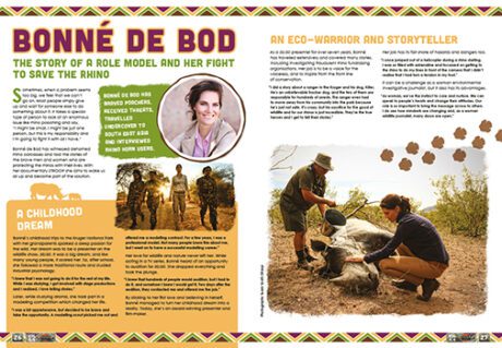 A spread of the Supernova magazine about Bonné De Bod.