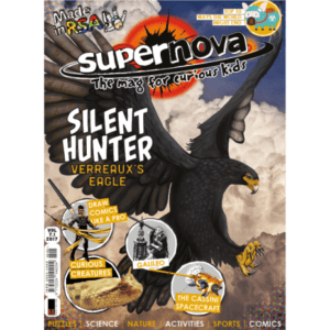 The cover art for Supernova volume 7.1, featuring a Verreaux's Eagle.