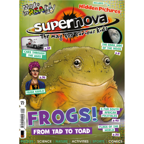 The cover art for Supernova volume 8.3, featuring a frog.