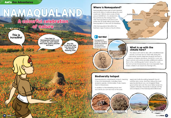 A spread from Supernova Magazine showing the Namaqualand