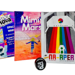 An image showing the Supernova space warp bundle, a copy of Mimi's life on Mars, a copy of Na-Aper and a Supernova yo-yo