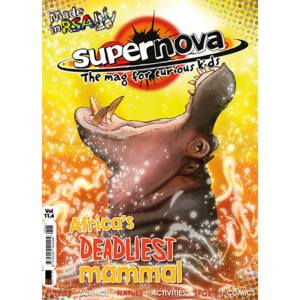 The cover for Supernova Magazine Vol. 11.4 featuring a hippo