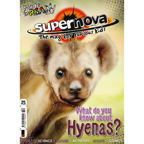 The cover for Supernova Magazine Vol. 11.5 featuring a hyenas