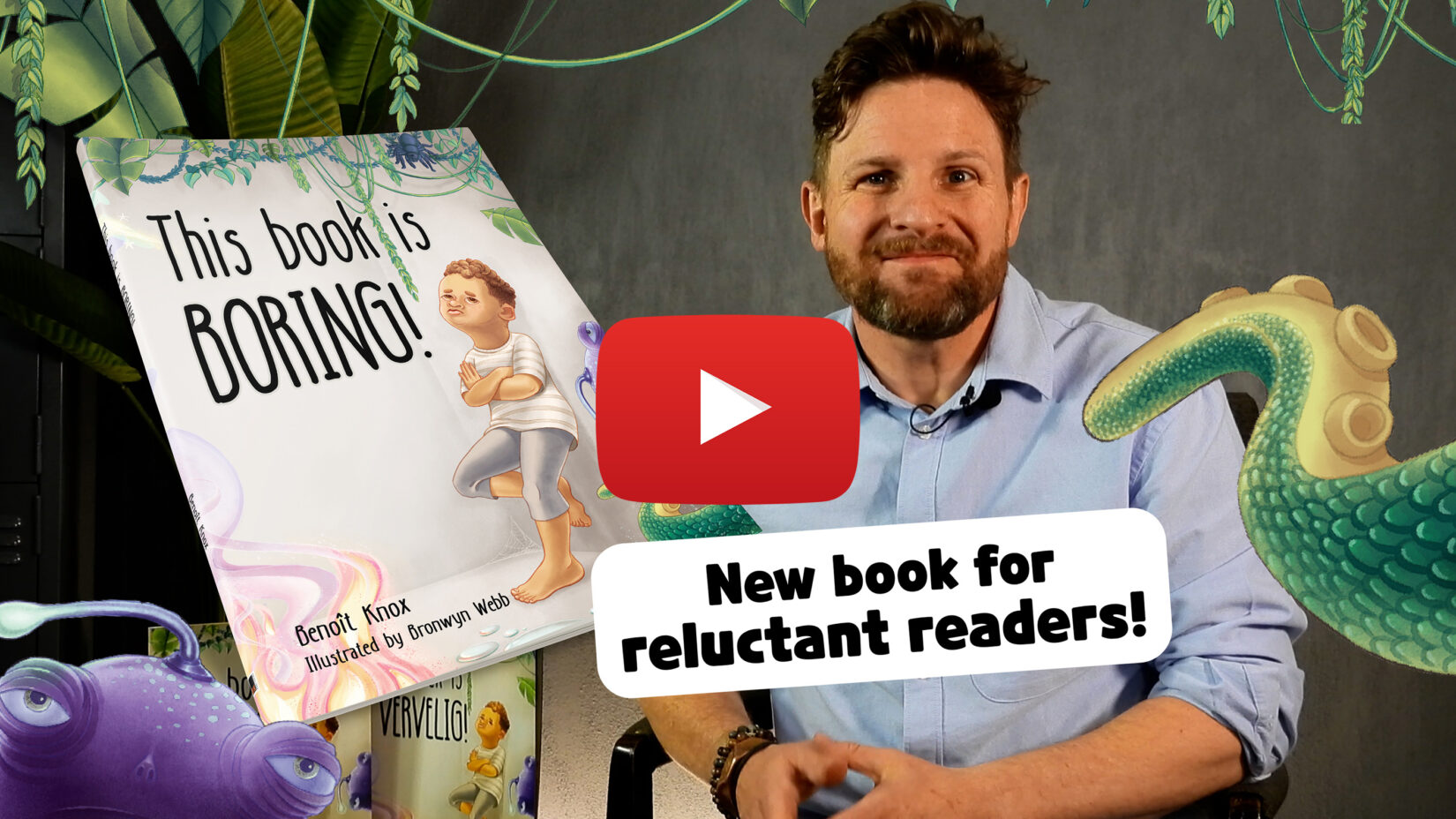 Watch the Video of Benoit Knox and his new book This Book is Boring